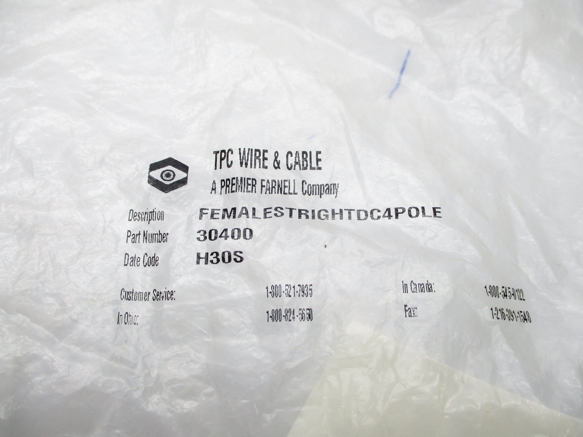 TPC WIRE&CABLE 30400 NSMP