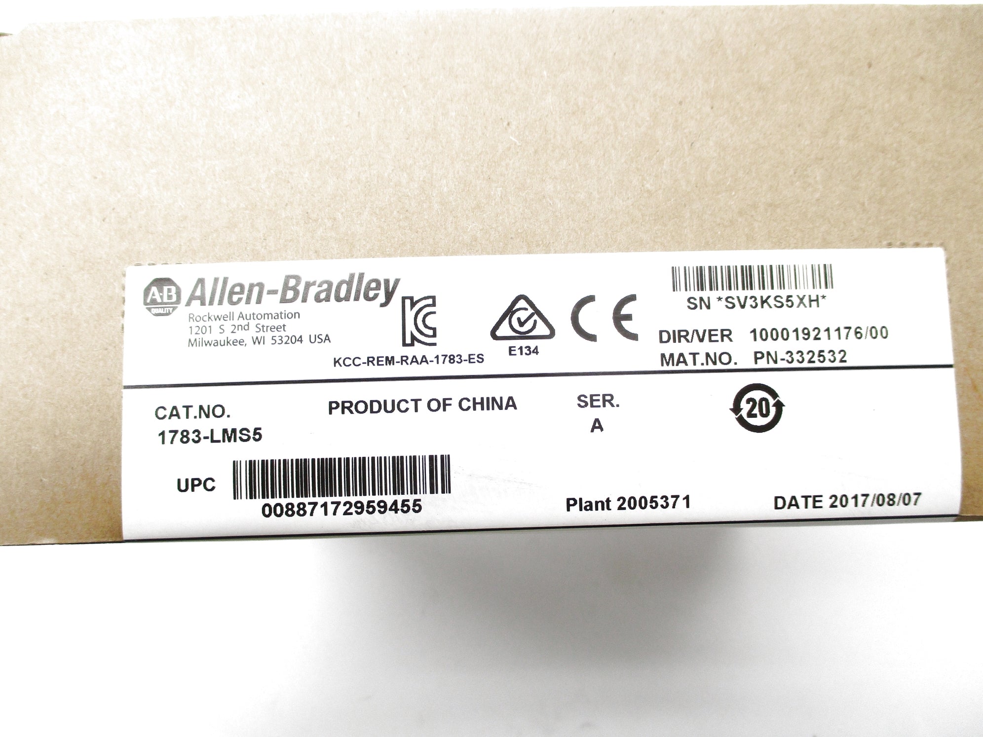 ALLEN BRADLEY 1783-LMS5 SER. A DATE: 2017 NSFS