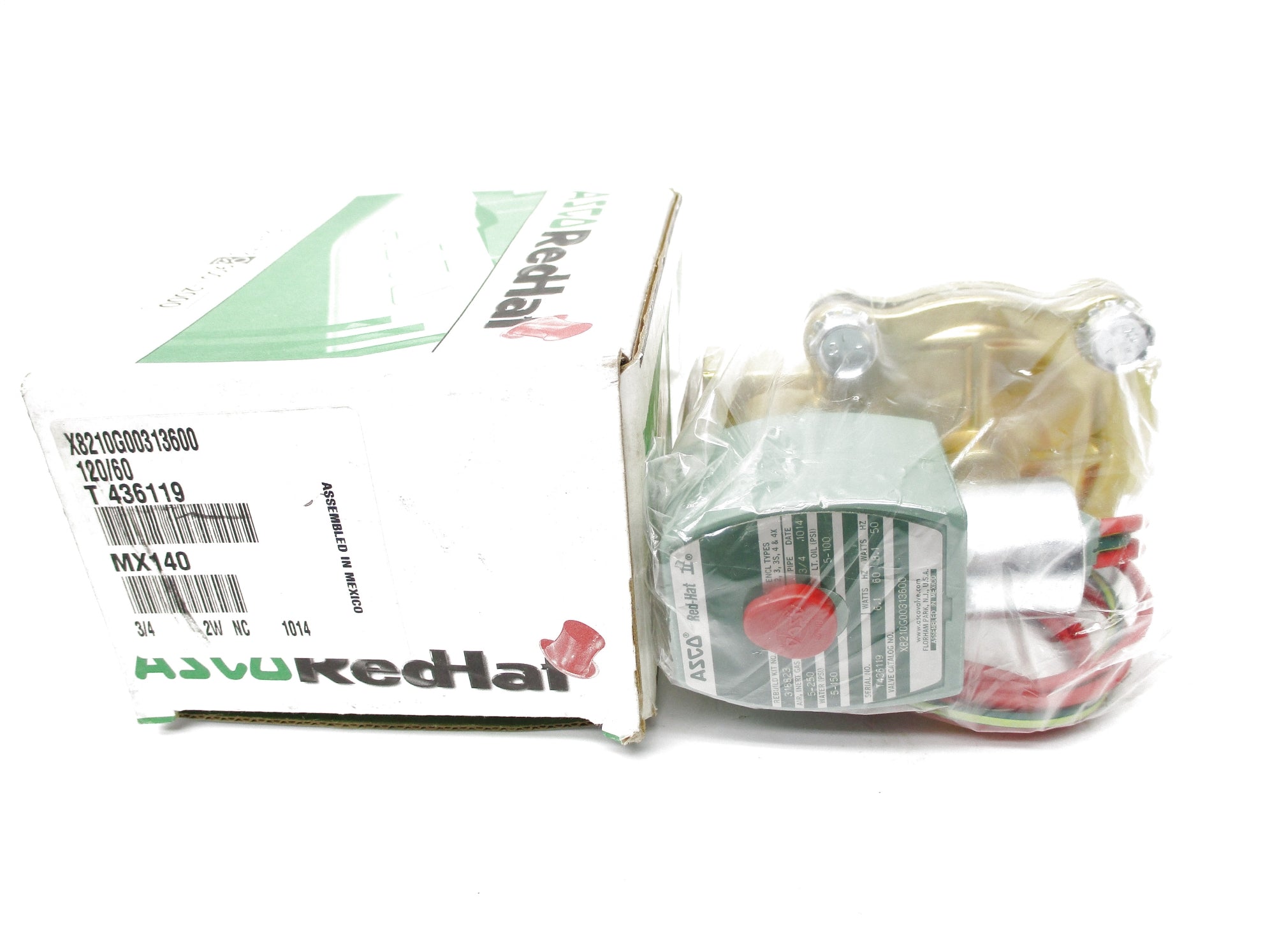 ASCO X8210G00313600 120V 3/4" NSMP