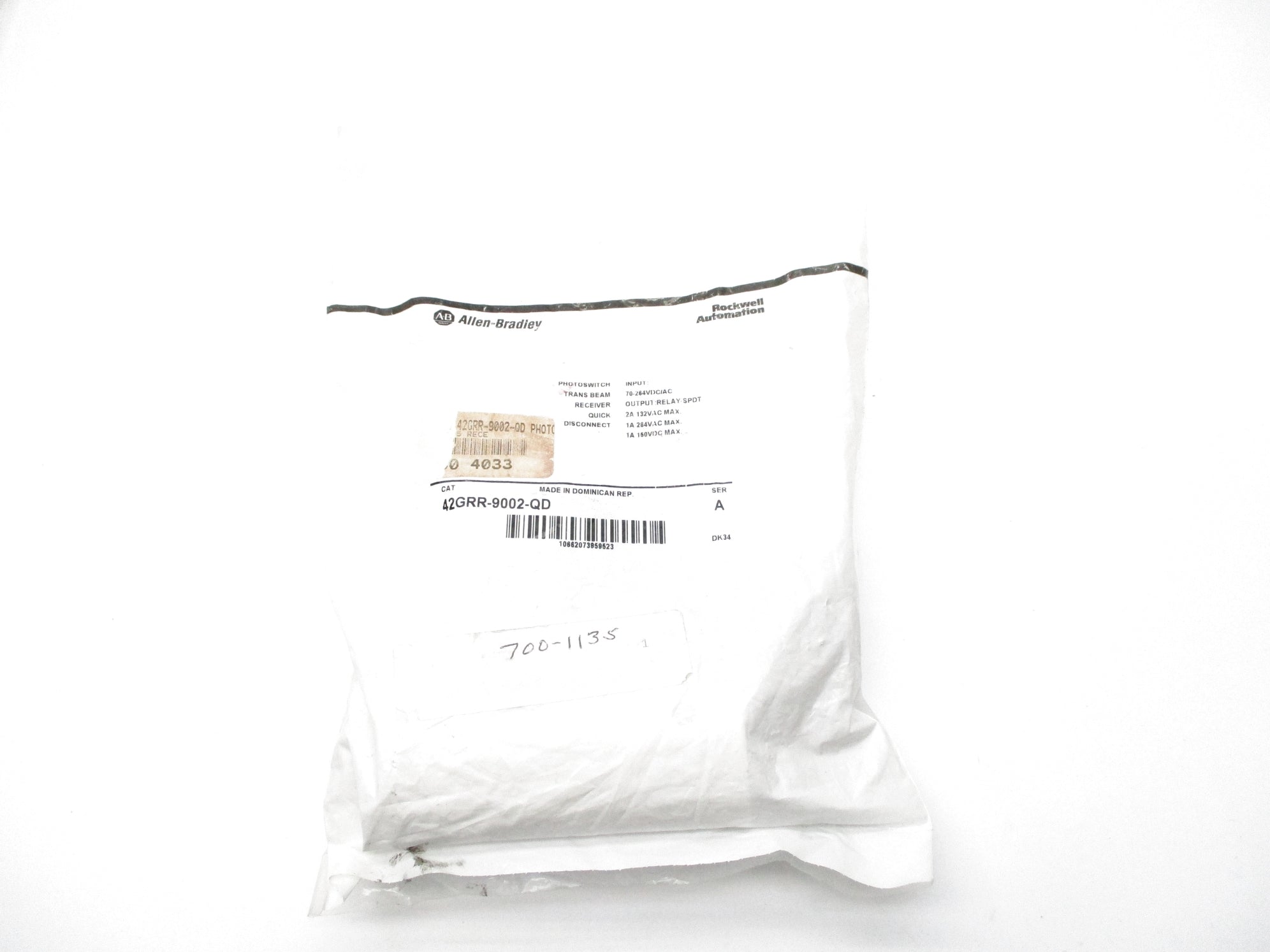 ALLEN BRADLEY 42GRR-9002-QD SER. A NSMP