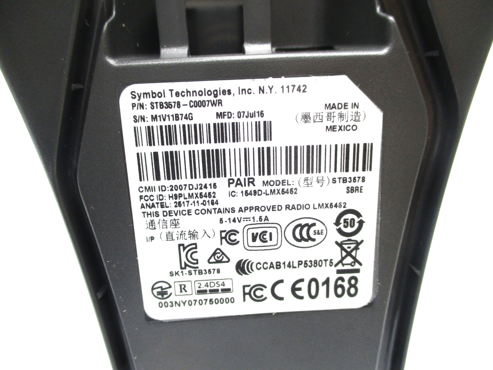 SYMBOL TECHNOLOGIES STB3578-C0007WR NSNP