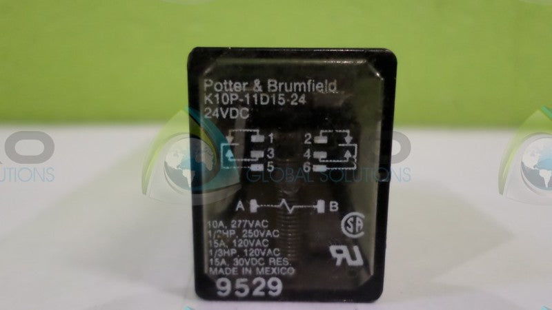 POTTER & BRUMFIELD K10P-11D15-24 RELAY 24VDC *USED*