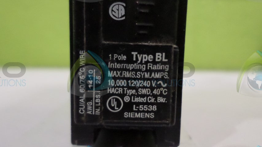 SIEMENS BL115 CIRCUIT BREAKER *USED*