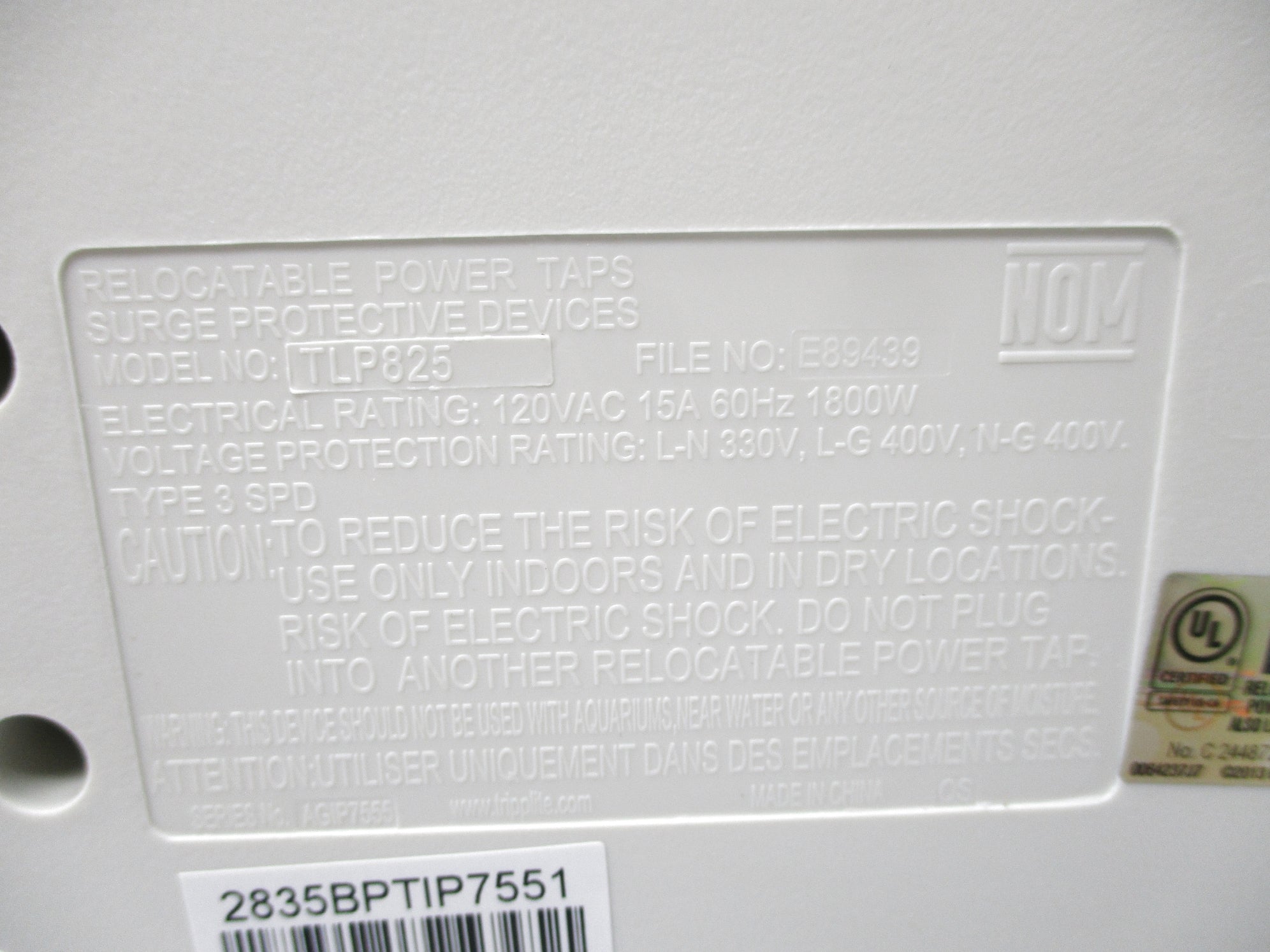 TRIPP-LITE TLP825 NSMP