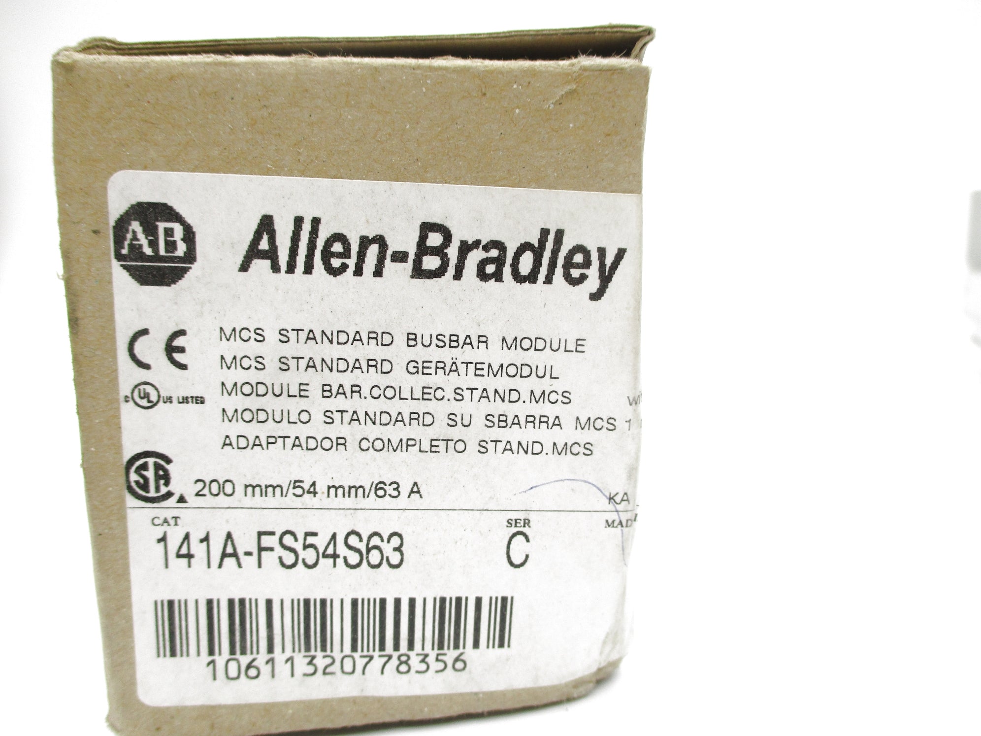 ALLEN BRADLEY 141A-FS54S63 SER. C (BR/WH) NSMP
