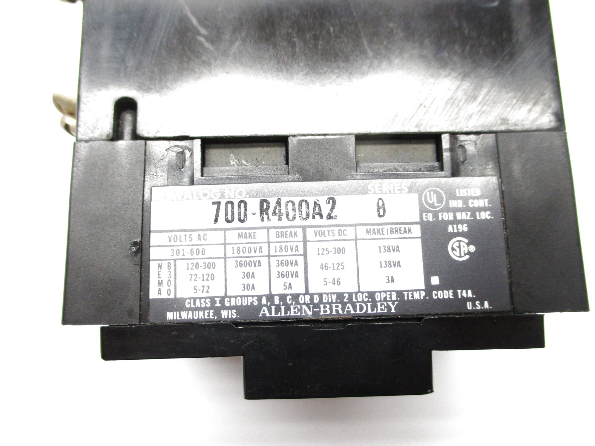 ALLEN BRADLEY 700-R400A2 SER. B 220/240V NSNP