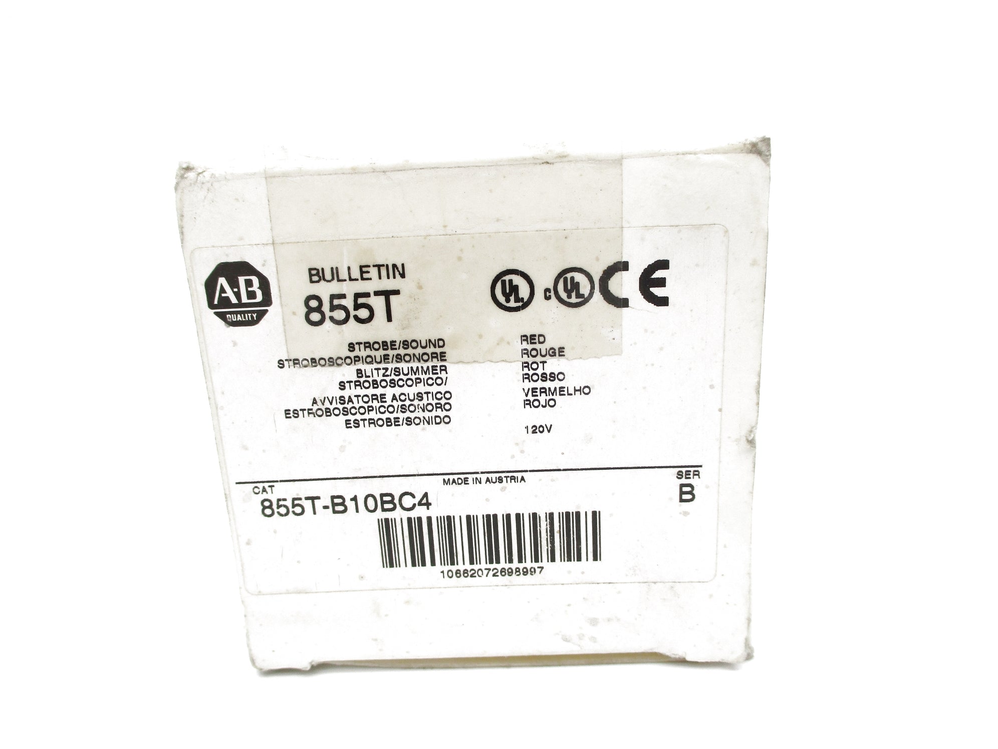 ALLEN BRADLEY 855T-B10BC4 SER. B (WH) NSMP