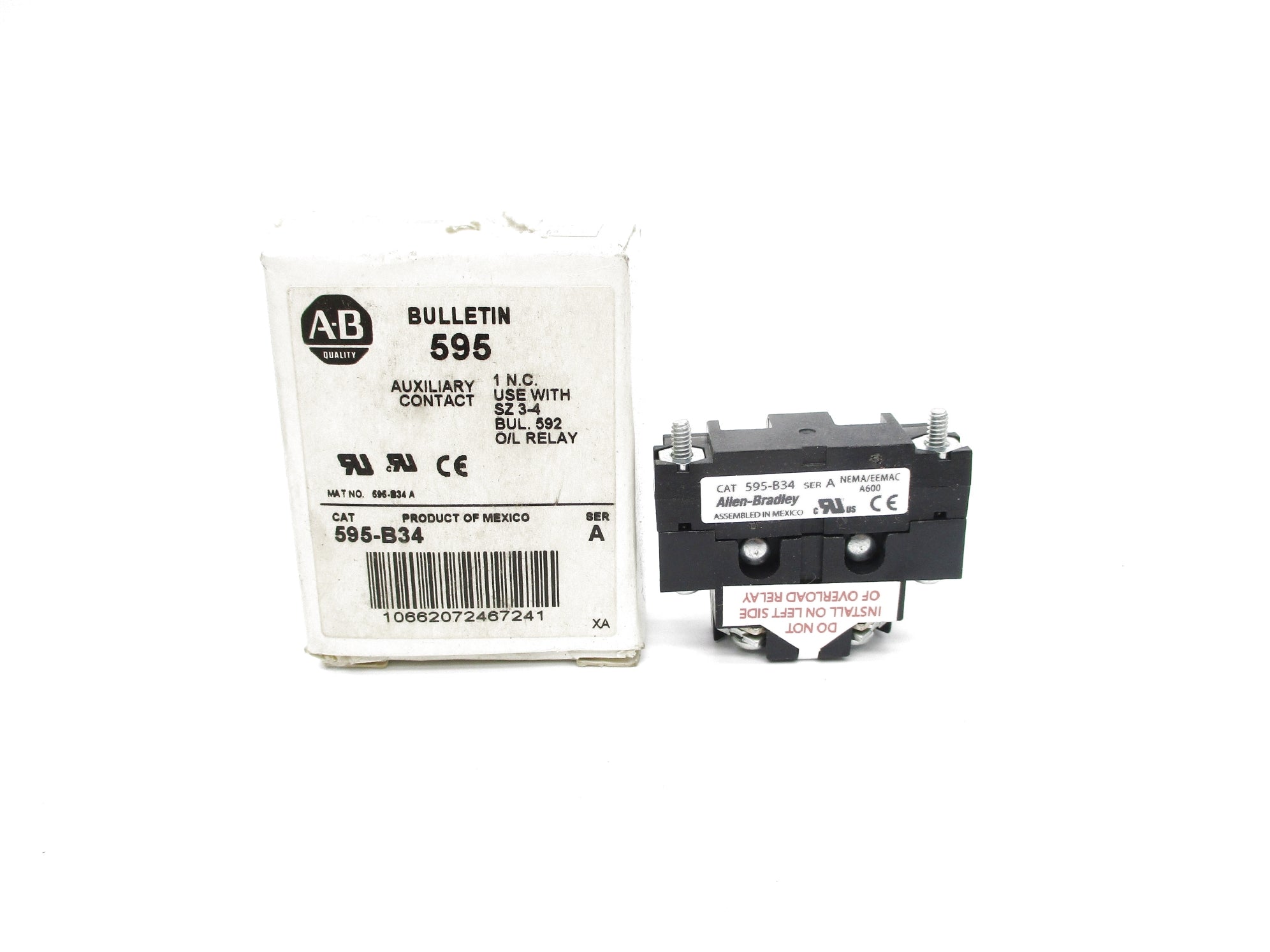 ALLEN BRADLEY 595-B34 SER. A (WH) NSMP