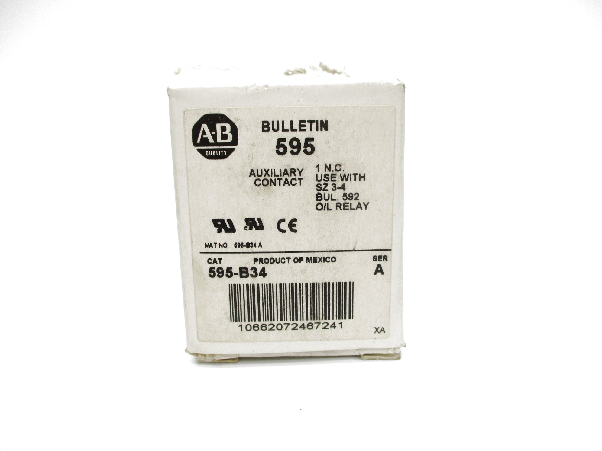 ALLEN BRADLEY 595-B34 SER. A (WH) NSMP