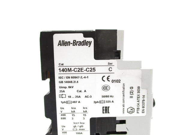 ALLEN BRADLEY 140M-C2E-C25 SER. C 600V 18-25A NSNP