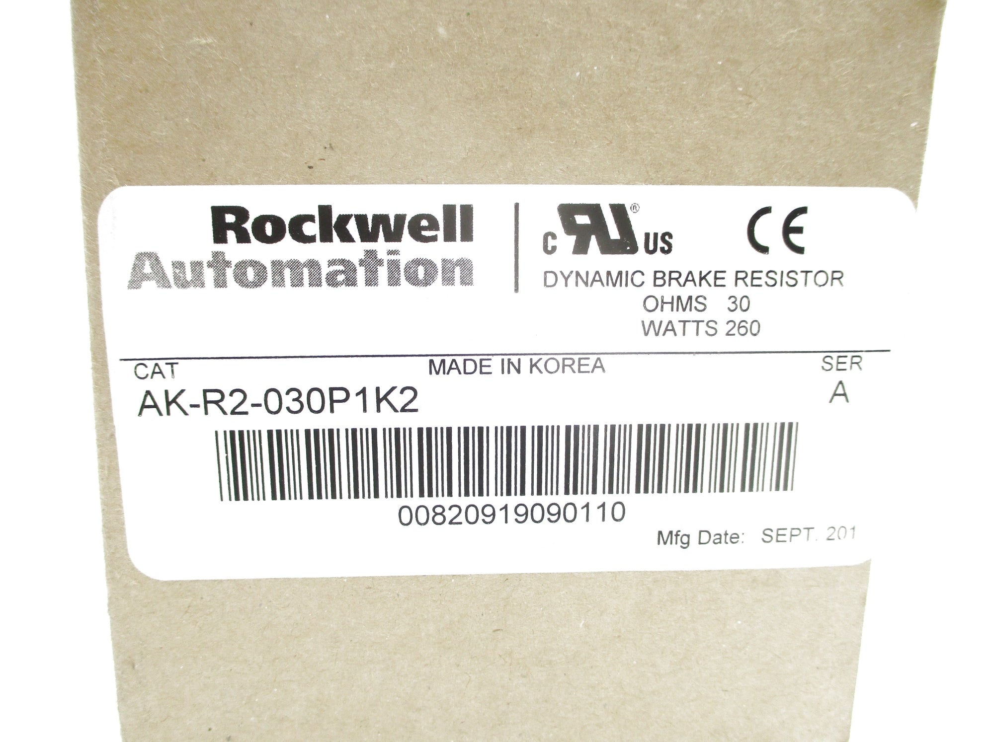 ROCKWELL AUTOMATION AK-R2-030P1K2 SER. A NSMP
