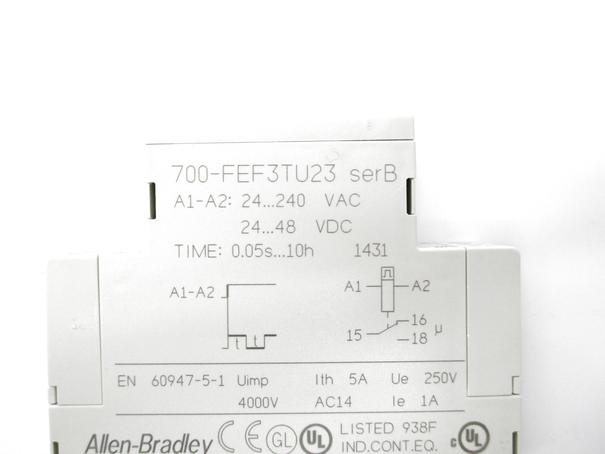 ALLEN BRADLEY 700-FEF3TU23 SER. B 24-240VAC NSNP