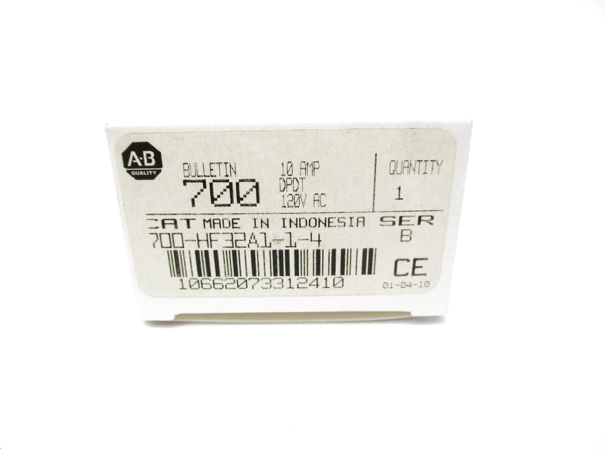 ALLEN BRADLEY 700-HF32A1-1-4 SER. B 10A 120VAC (WH) NSMP