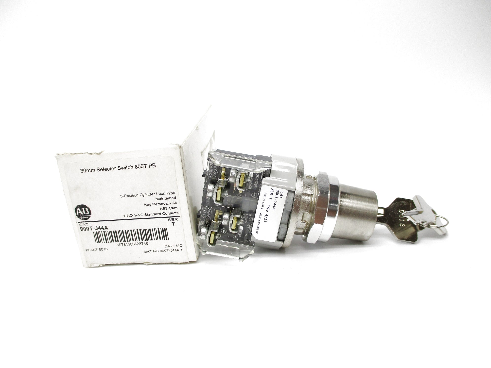 ALLEN BRADLEY 800T-J44A SER. T (WH) NSMP