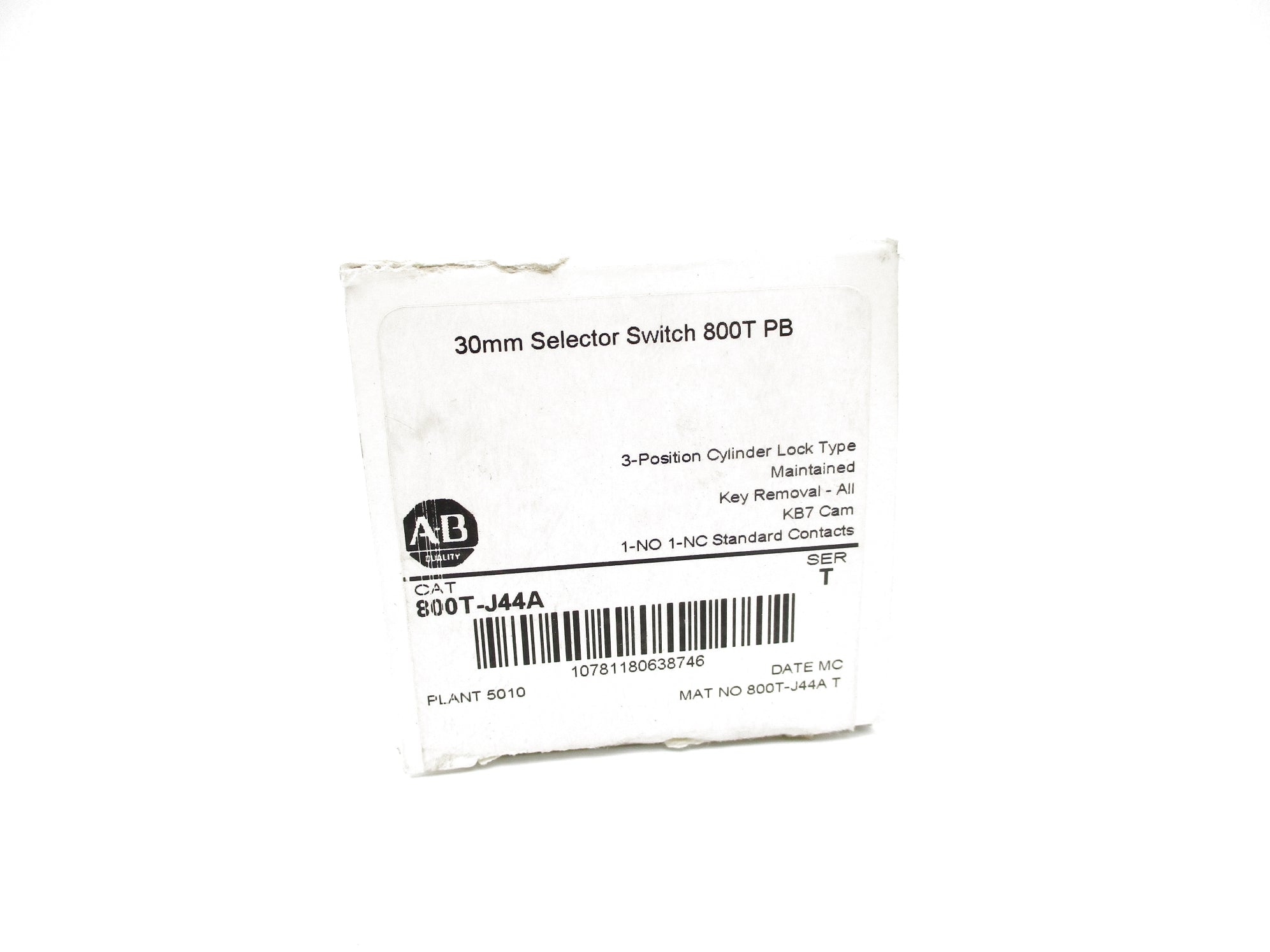 ALLEN BRADLEY 800T-J44A SER. T (WH) NSMP