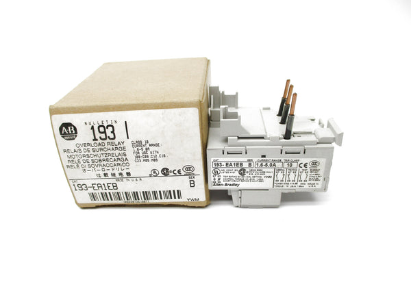 ALLEN BRADLEY 193-EA1EB SER. B 600V 1.6-5.0A (BR/WH) NSMP