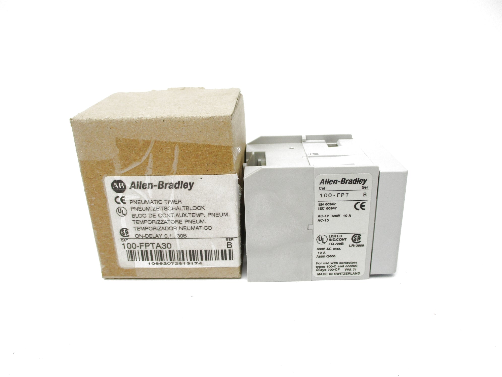 ALLEN BRADLEY 100-FPTA30 SER. B 0.1-30S (BR/WH) NSMP