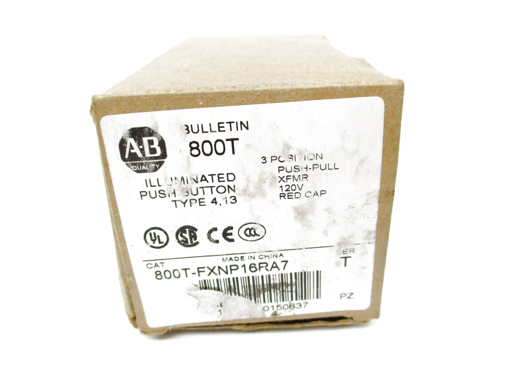 ALLEN BRADLEY 800T-FXNP16RA7 SER. T (BR/WH) NSMP