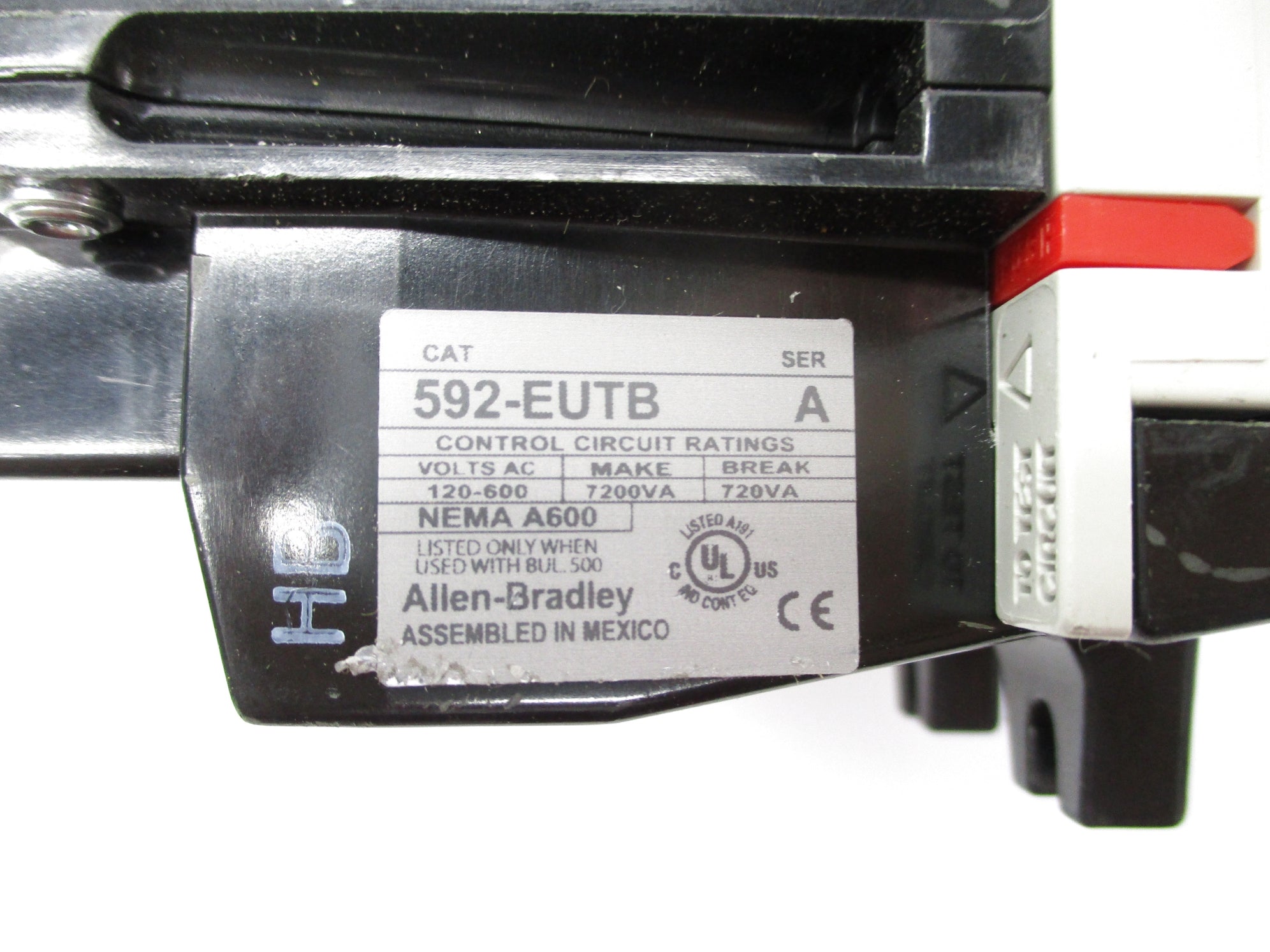 ALLEN BRADLEY 592-EUTB SER. A 120/600V NSNP