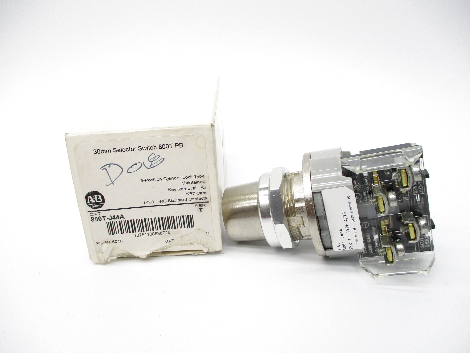 ALLEN BRADLEY 800T-J44A SER. T (NO KEY) (WH) NSMP