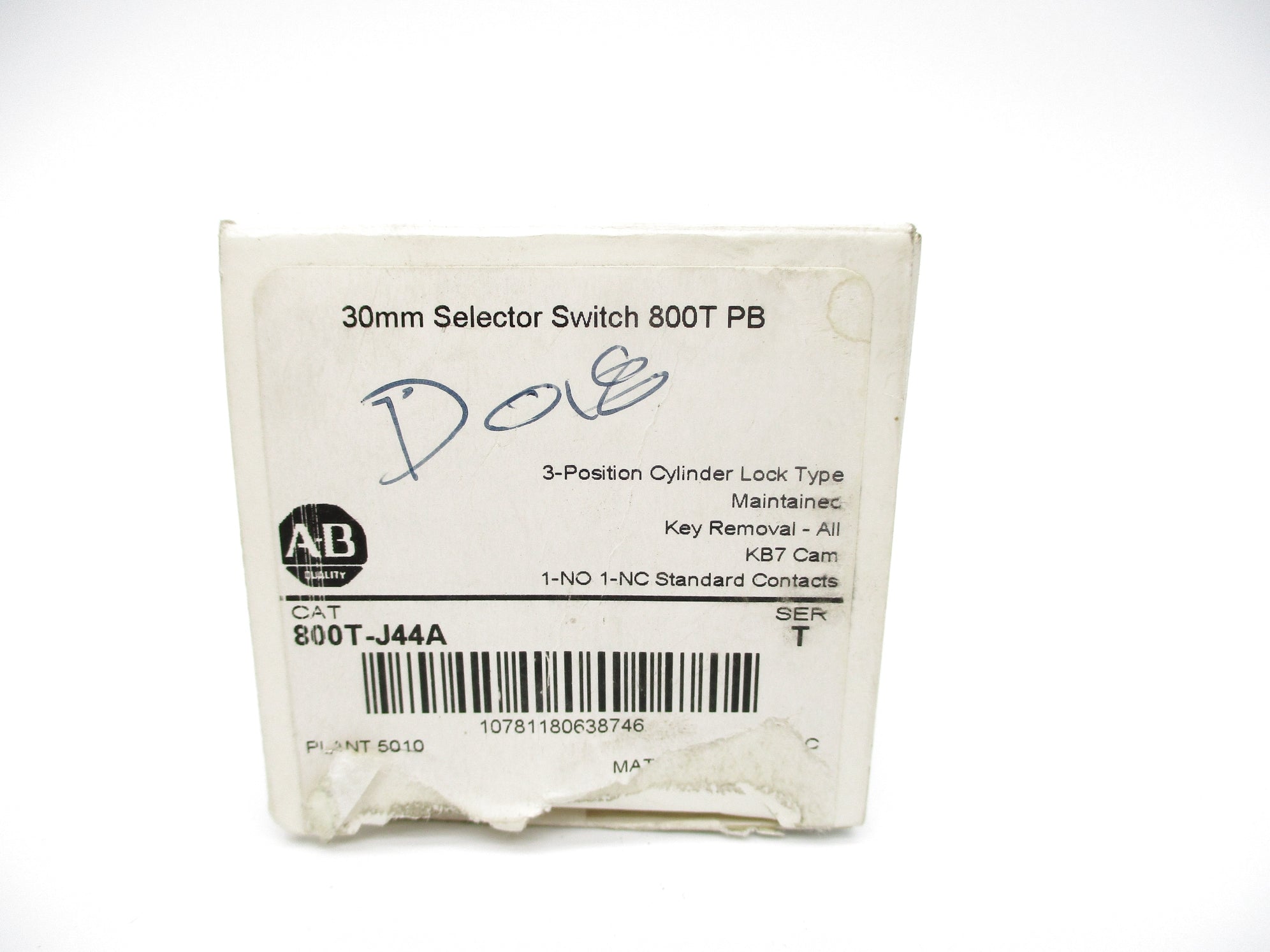 ALLEN BRADLEY 800T-J44A SER. T (NO KEY) (WH) NSMP