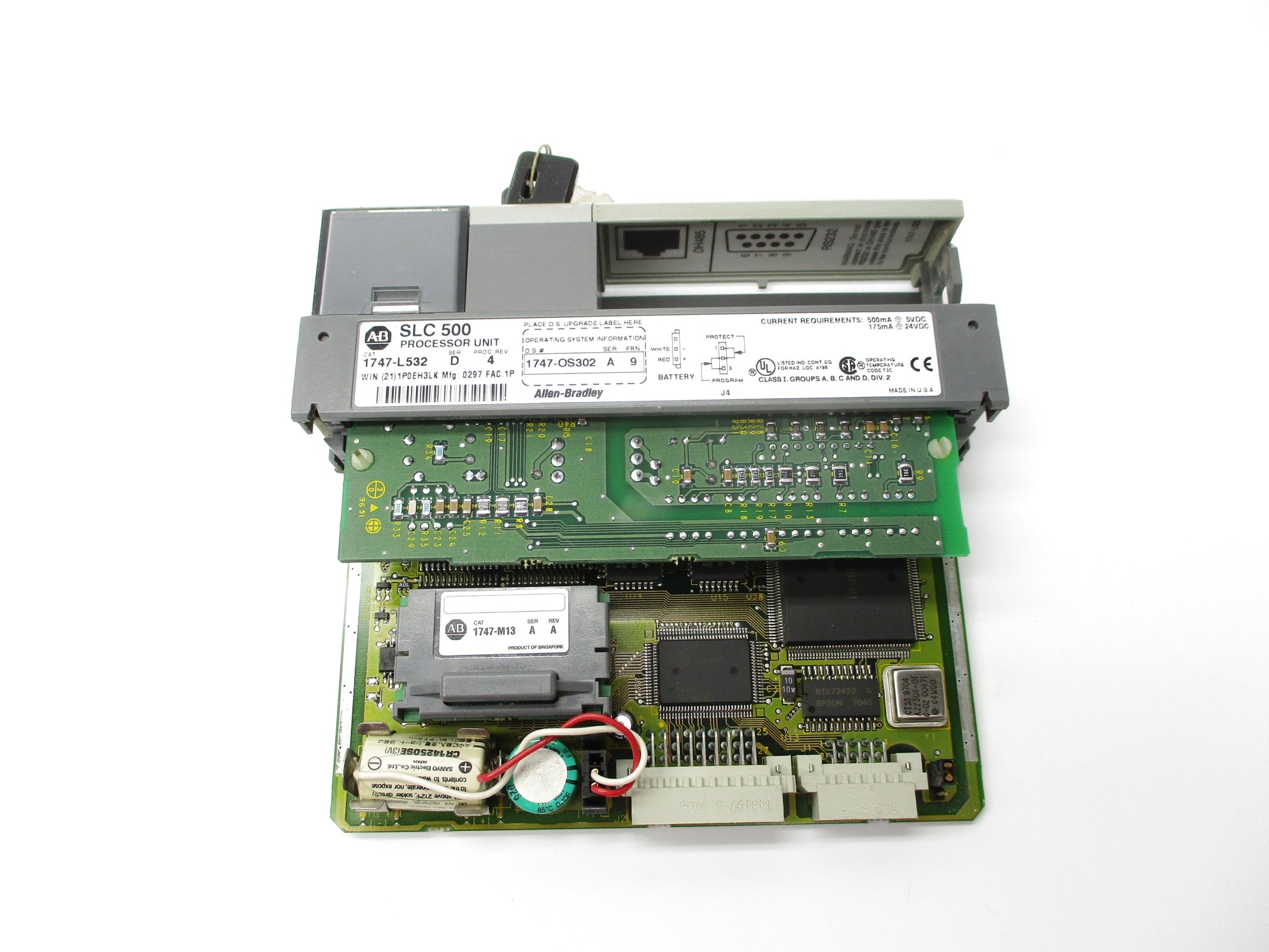 ALLEN BRADLEY 1747-L532 SER. D F/W 9 24VDC UNMP