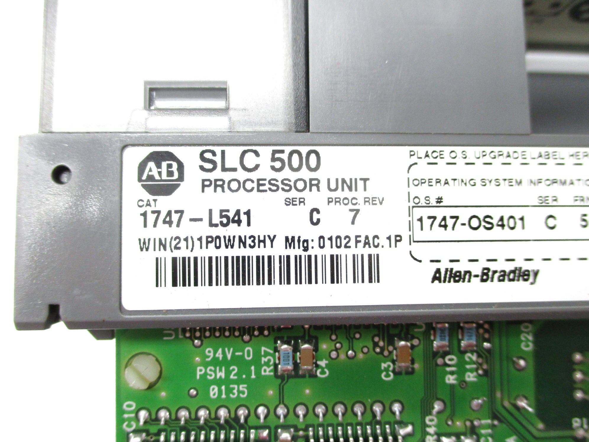 ALLEN BRADLEY 1747-L541 SER. C F/W 5 UNMP