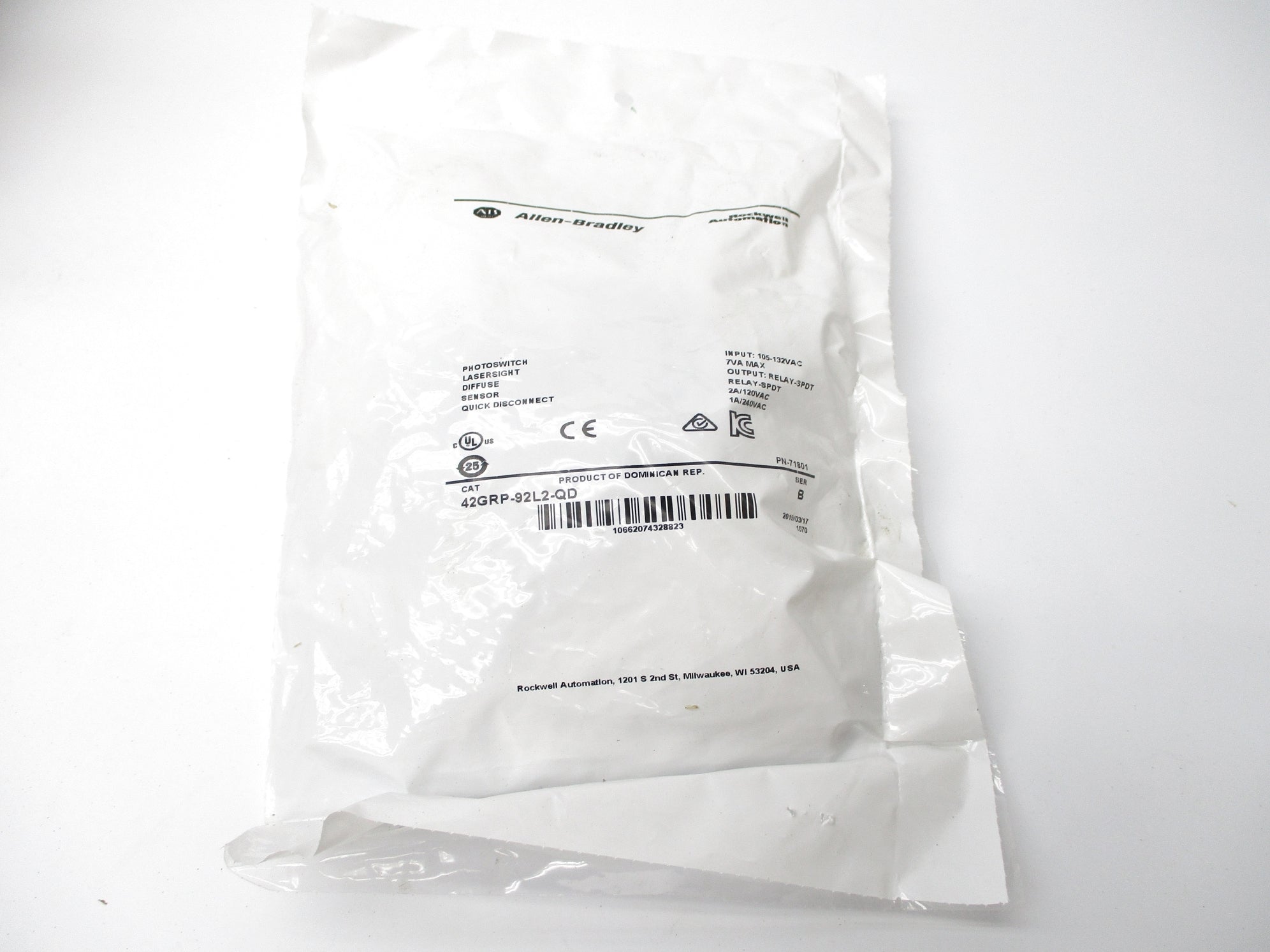 ALLEN BRADLEY 42GRP-92L2-QD SER. B NSMP