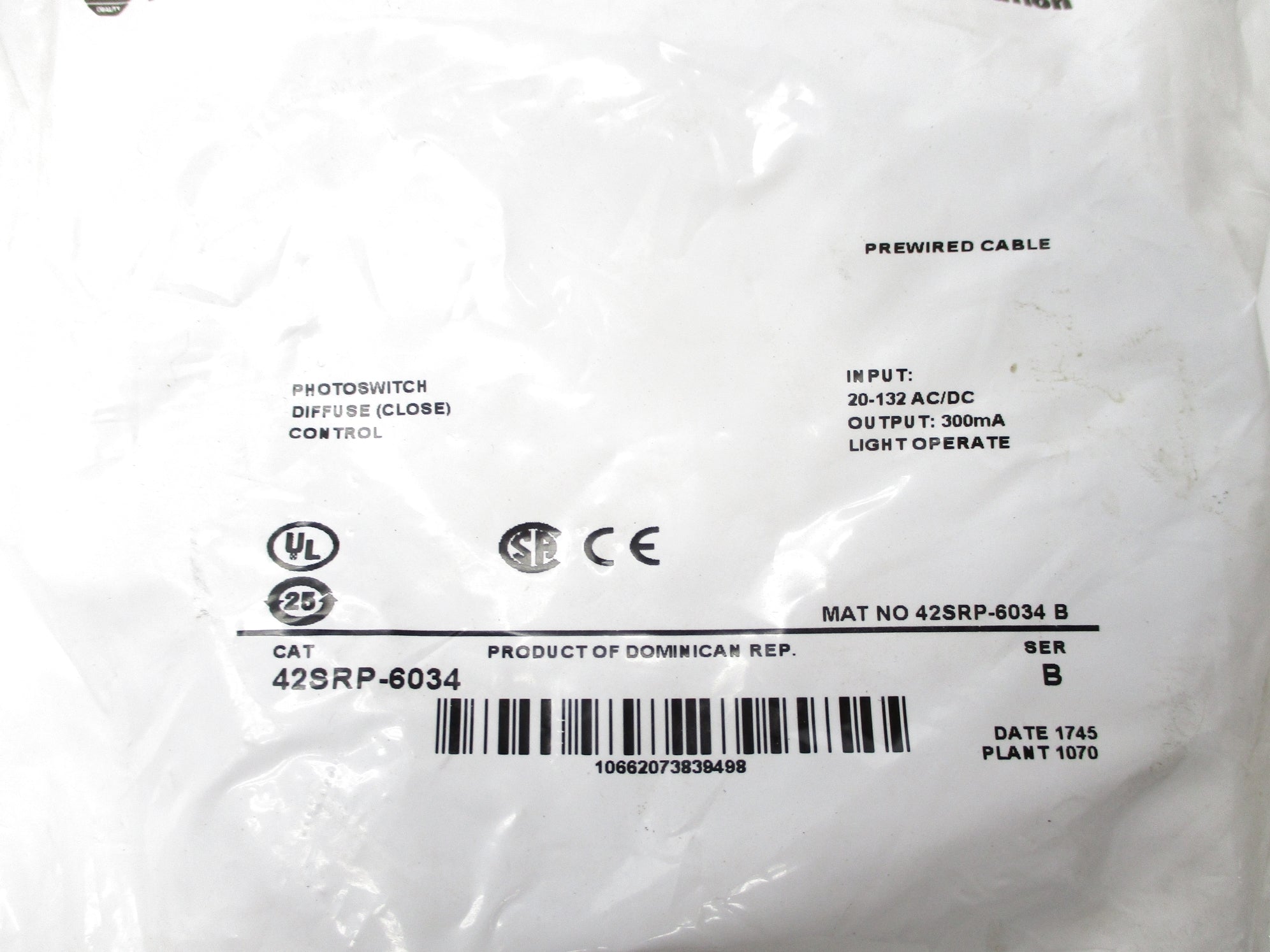 ALLEN BRADLEY 42SRP-6034 SER. B NSMP
