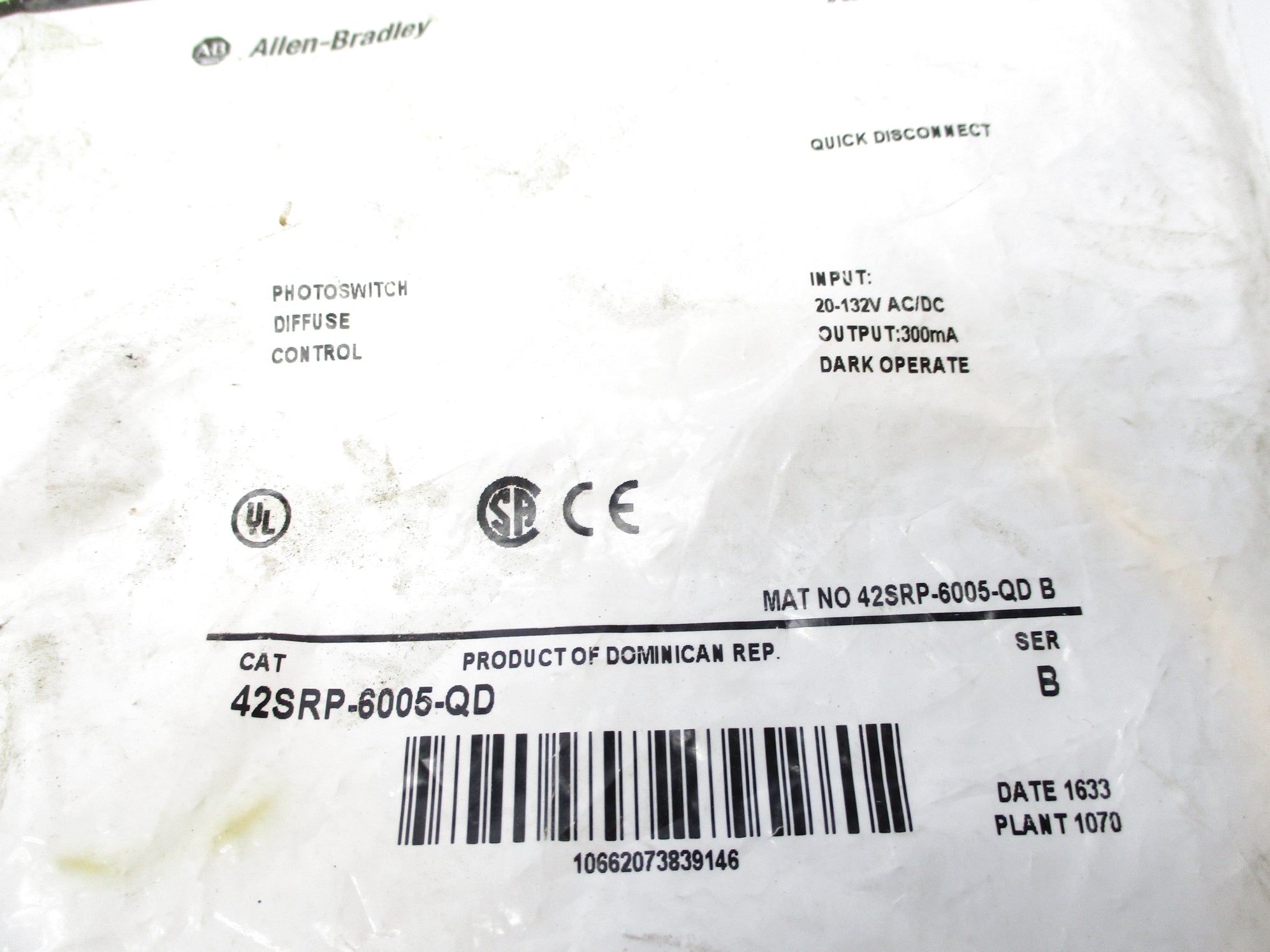 ALLEN BRADLEY 42SRP-6005-QD SER. B NSMP