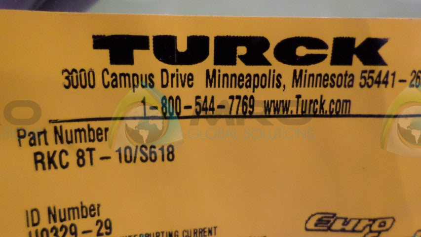 TURCK RKC8T-10/S618 CONNECTOR *NEW IN ORIGINAL PACKAGE*