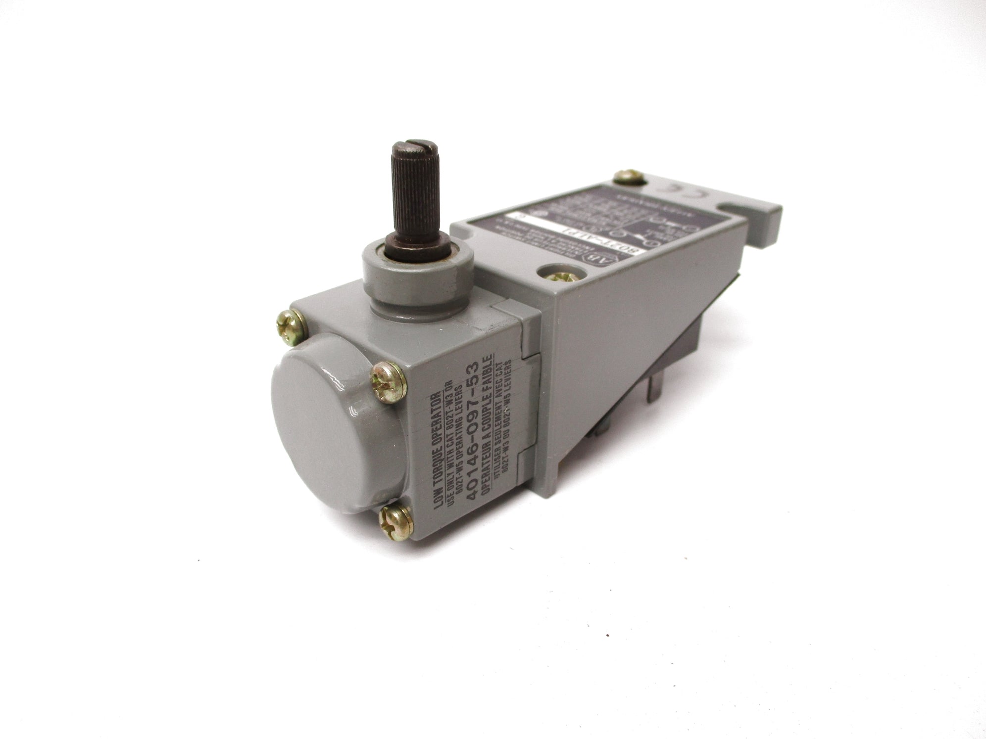 ALLEN BRADLEY 802T-ALP1 SER. G (BK/YL) NSMP