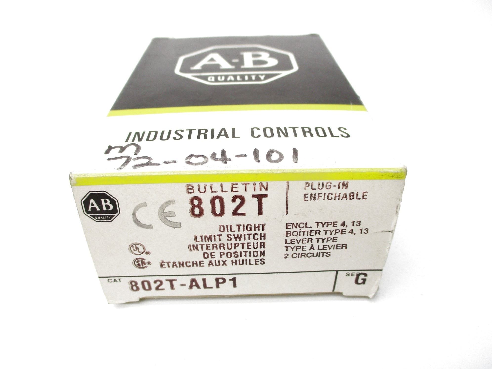 ALLEN BRADLEY 802T-ALP1 SER. G (BK/YL) NSMP