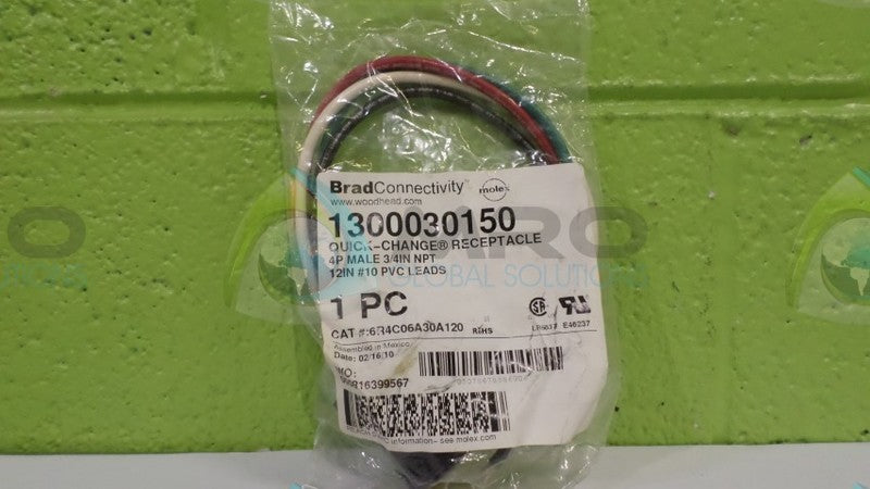 WOODHEAD INC. 6R4C06A30A120 QUICK CHANGE RECEPTACLE NSMP