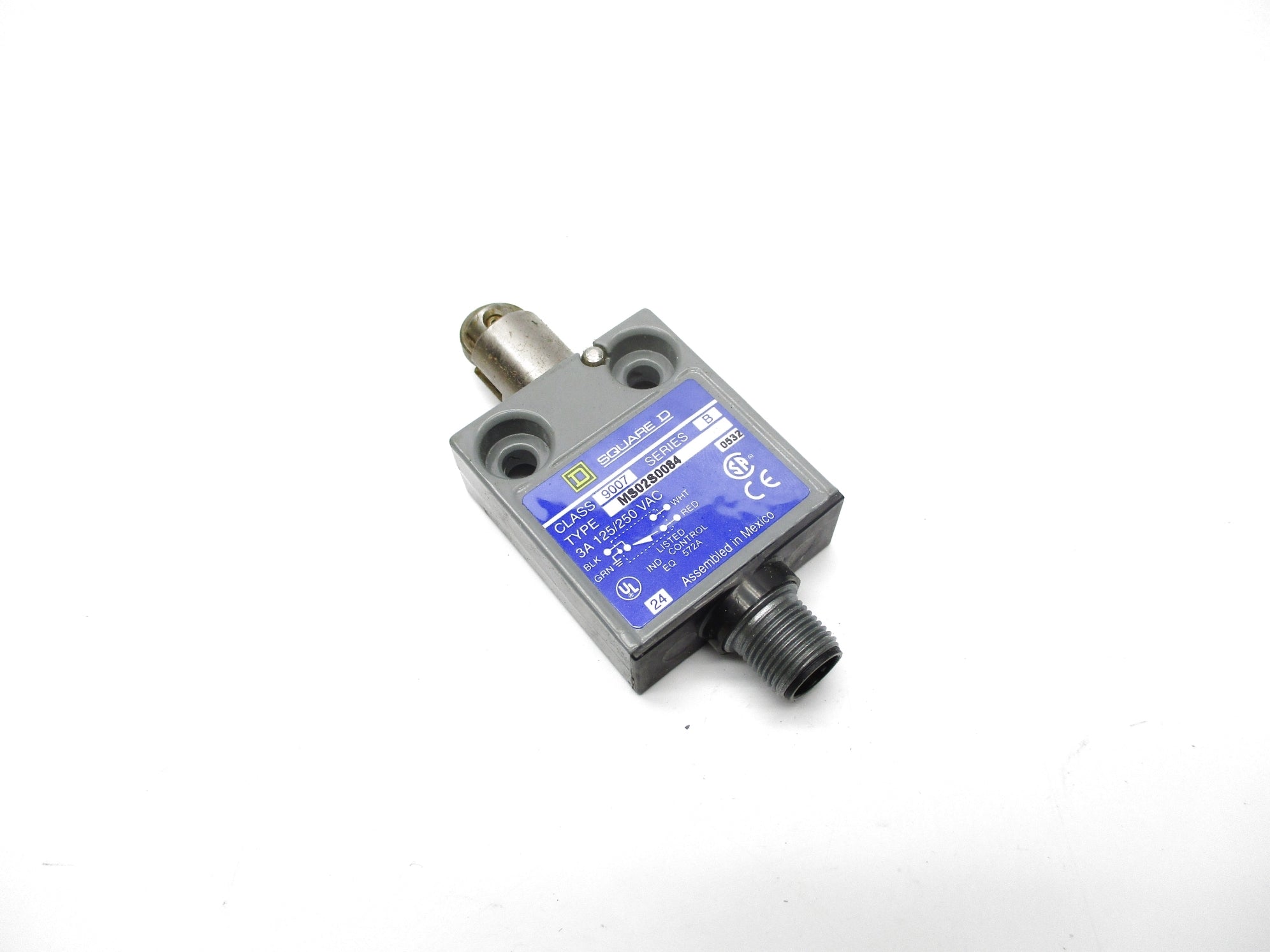 SQUARE D 9007MS02S0084 SER. B 125/250VAC 3A NSNP