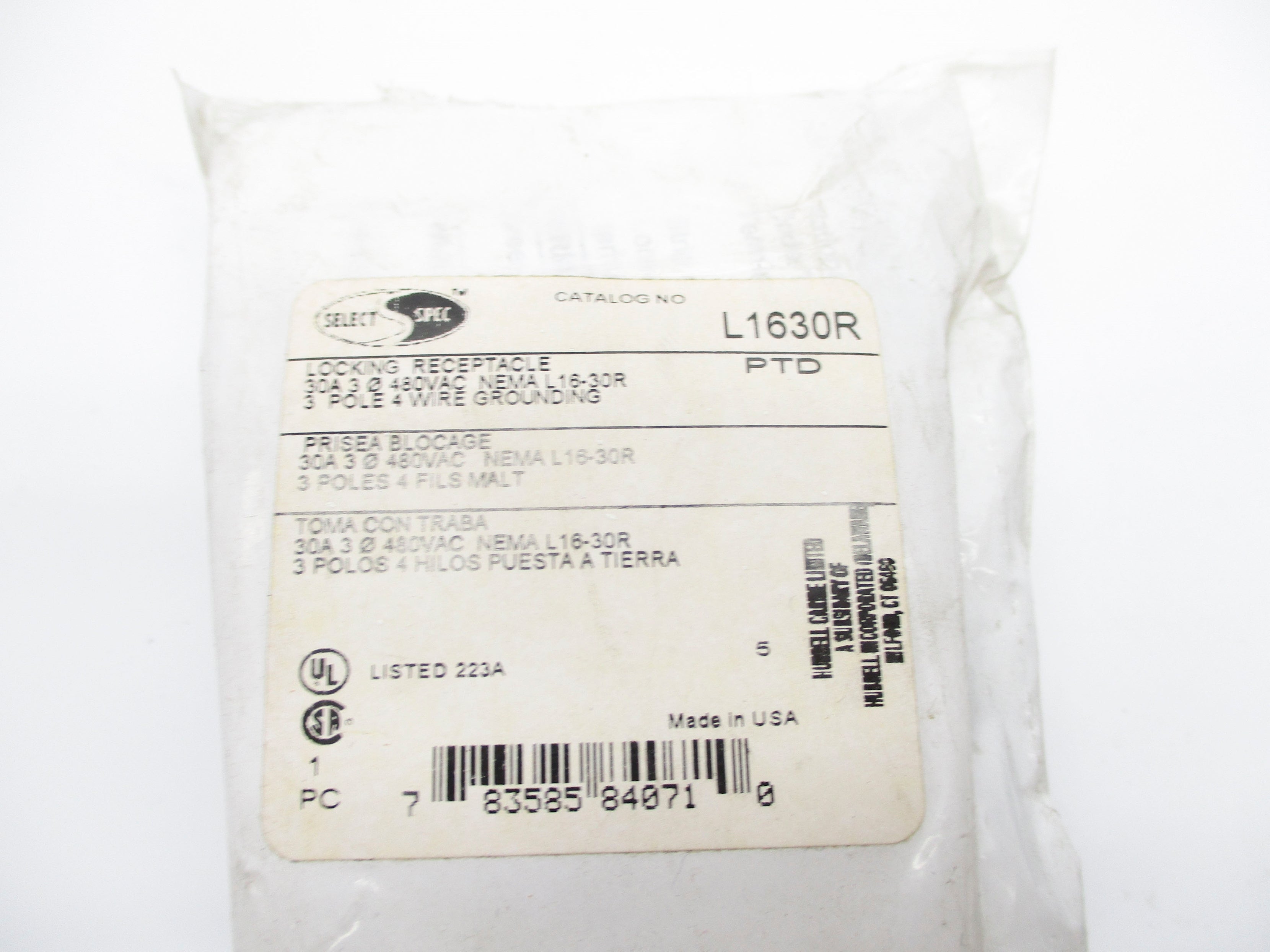 HUBBELL L1630R NSMP
