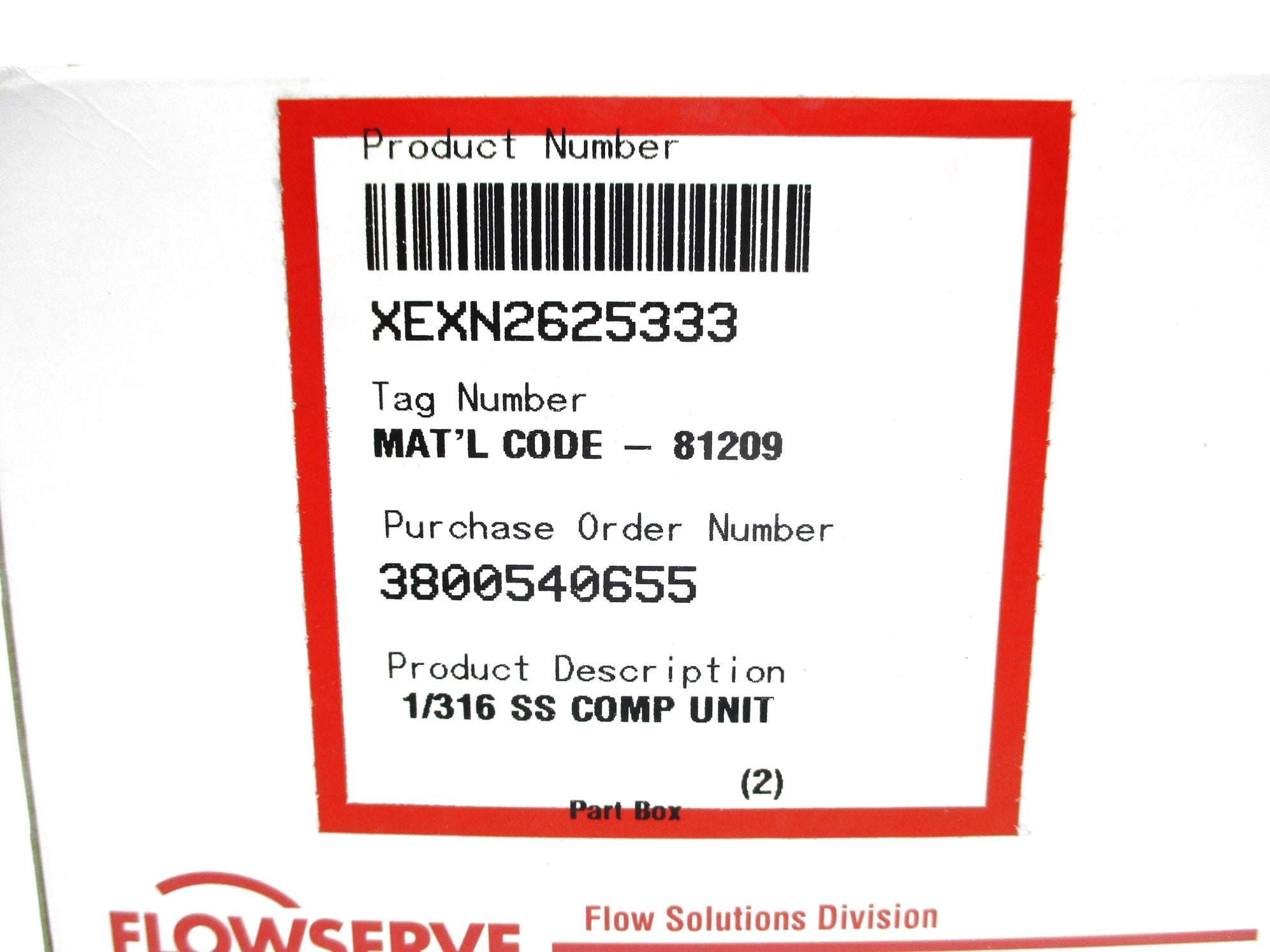 FLOWSERVE XEXN2625333 NSMP