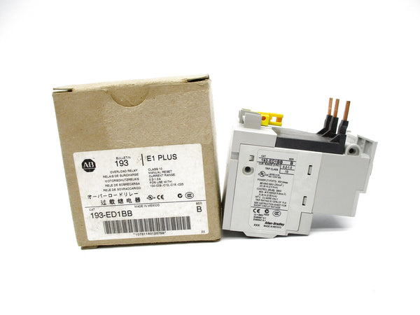 ALLEN BRADLEY 193-ED1BB SER. B 600V 0.2-1.0A (BR/WH) NSMP