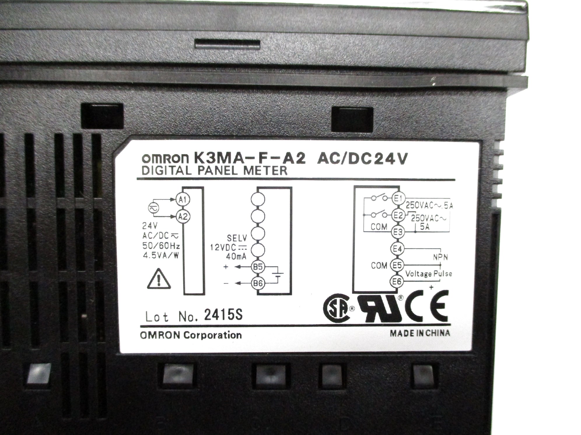 OMRON K3MA-F-A2 24VAC/DC 5A NSNP