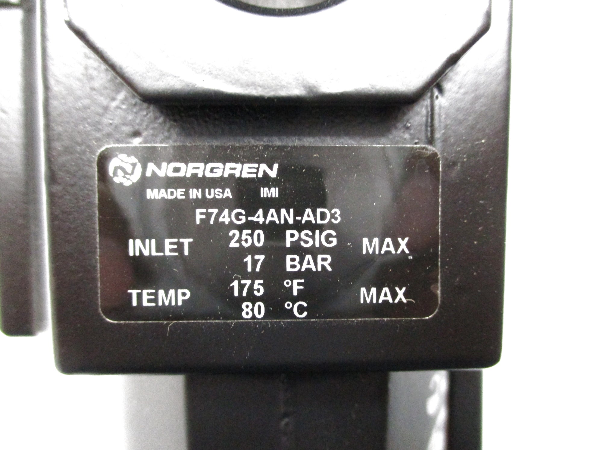 NORGREN F74G-4AN-AD3 250PSIG NSNP