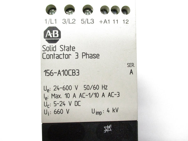 ALLEN BRADLEY 156-A10CB3 SER. A 24/600V NSNP