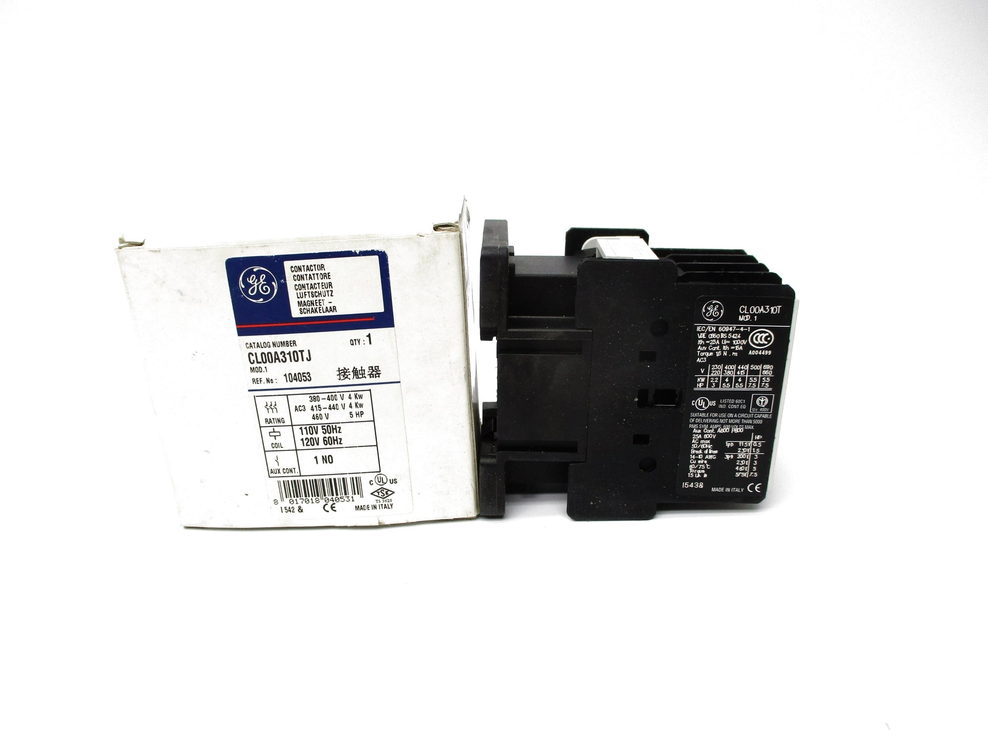 GENERAL ELECTRIC CL00A310TJ 110/120V 25A NSMP