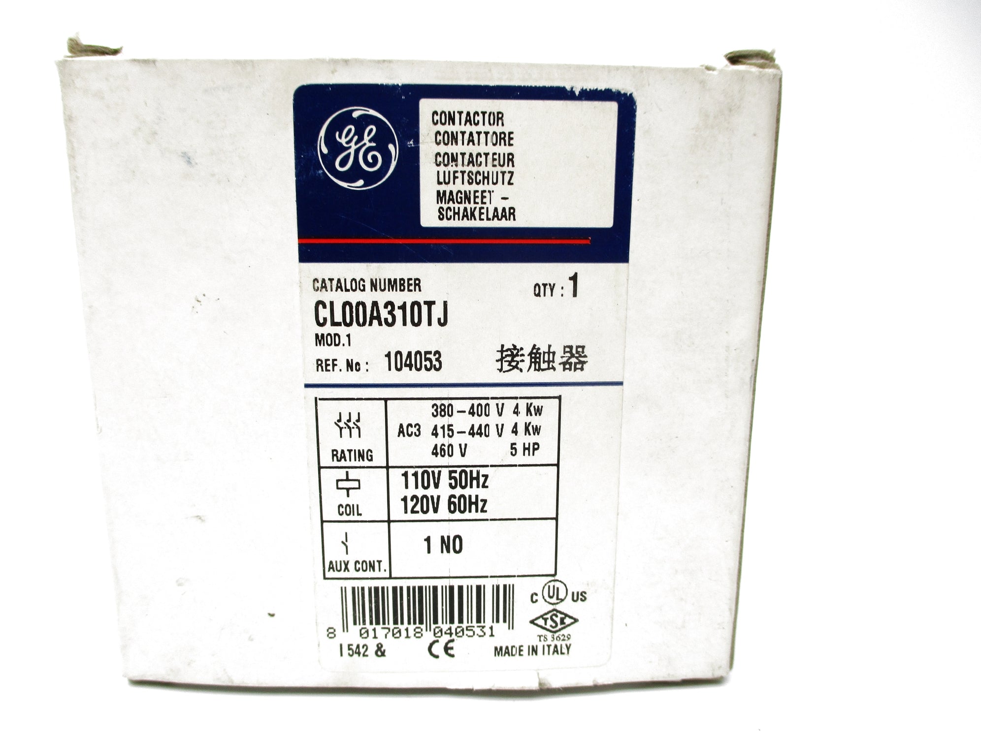 GENERAL ELECTRIC CL00A310TJ 110/120V 25A NSMP