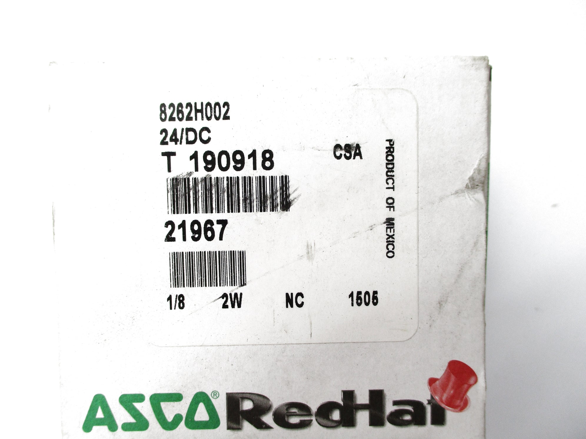 ASCO 8262H002 24VDC 110PSI 1/8" NSMP
