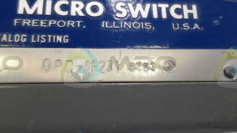 MICRO SWITCH OPD-AR231 SPLASH PROOF SWITCH NSNP