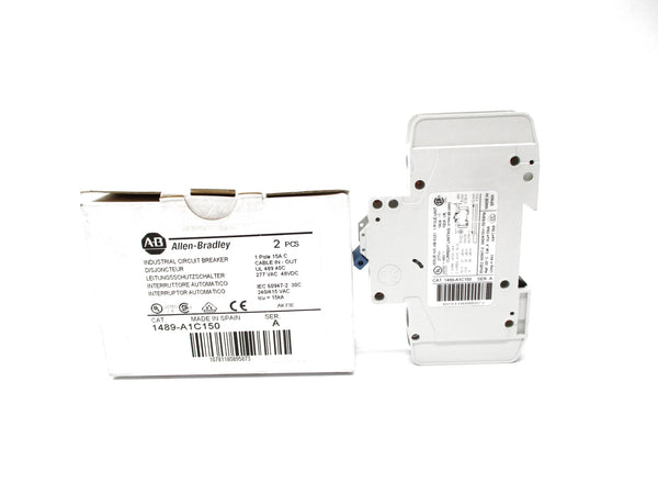 ALLEN BRADLEY 1489-A1C150 SER. A 15A 277VAC (PKG OF 2) NSMP