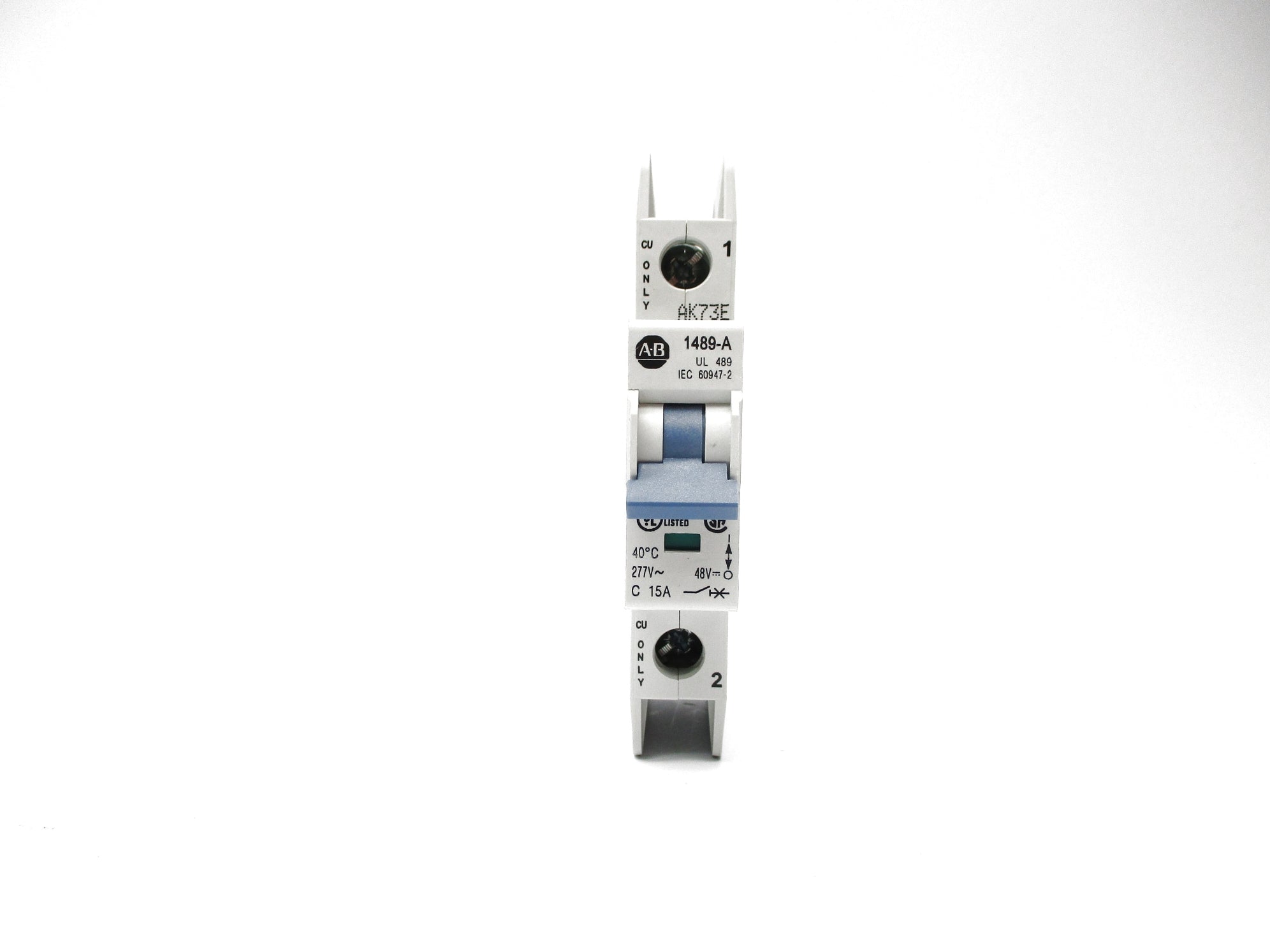 ALLEN BRADLEY 1489-A1C150 SER. A 15A 277VAC (PKG OF 2) NSMP