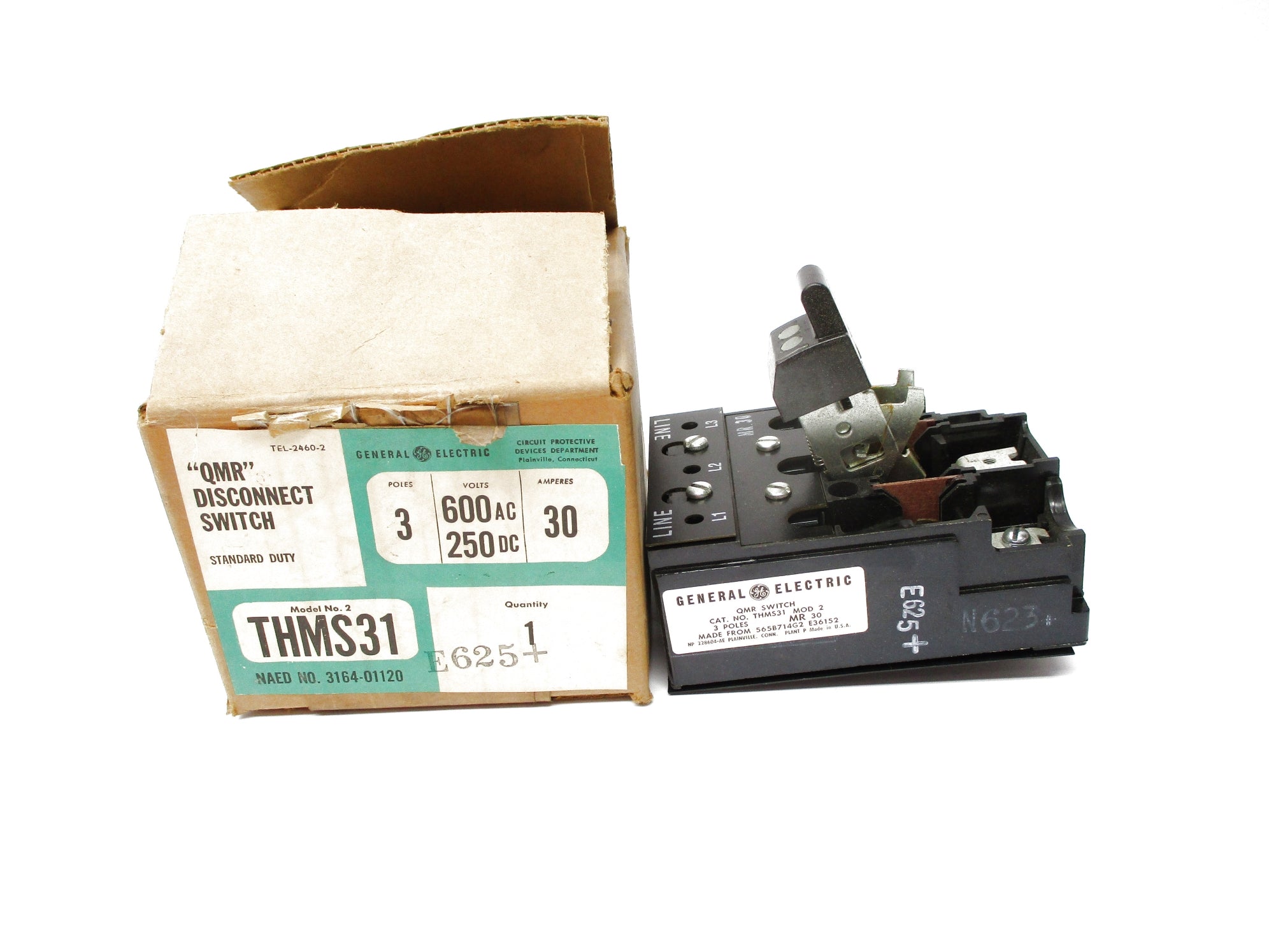 GENERAL ELECTRIC THMS31 30A 600VAC NSMP
