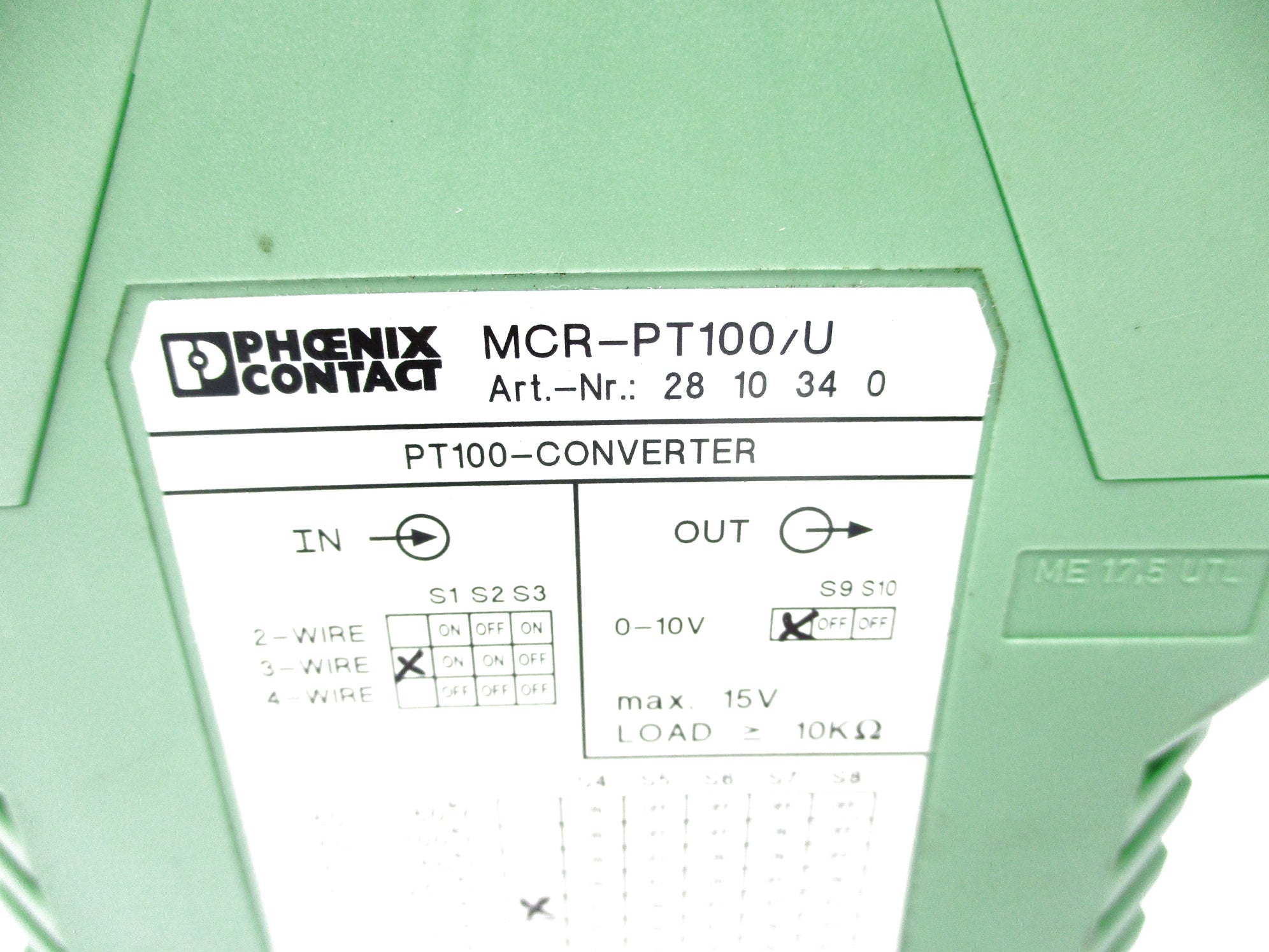 PHOENIX CONTACT MCR-PT100/U UNMP