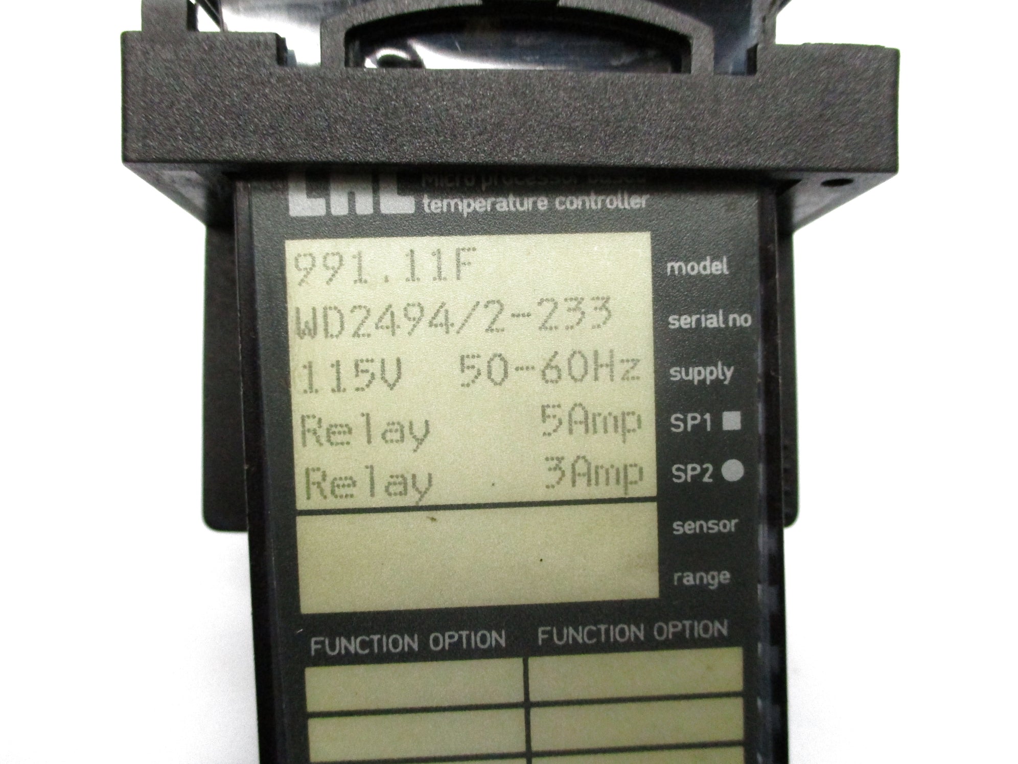 CAL CONTROLS 991.11F UNMP